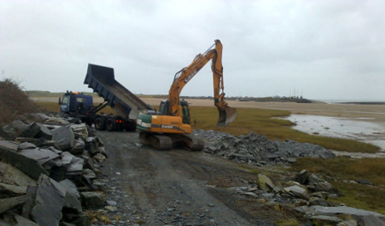 Work being carried out at Llanbedr Work being carried out at Llanbedr