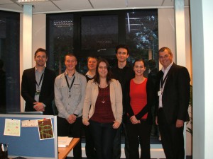 Some of the Cyfoeth apprentices with Martin Britton and Martin Parkinson