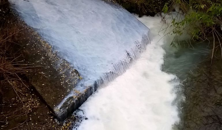 pollution at the river ebbw pollution at the river ebbw