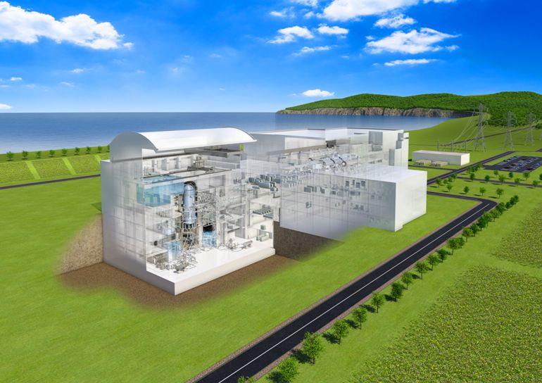 Image of the new nuclear power station design from Hitachi-GE Image of the new nuclear power station design from Hitachi-GE