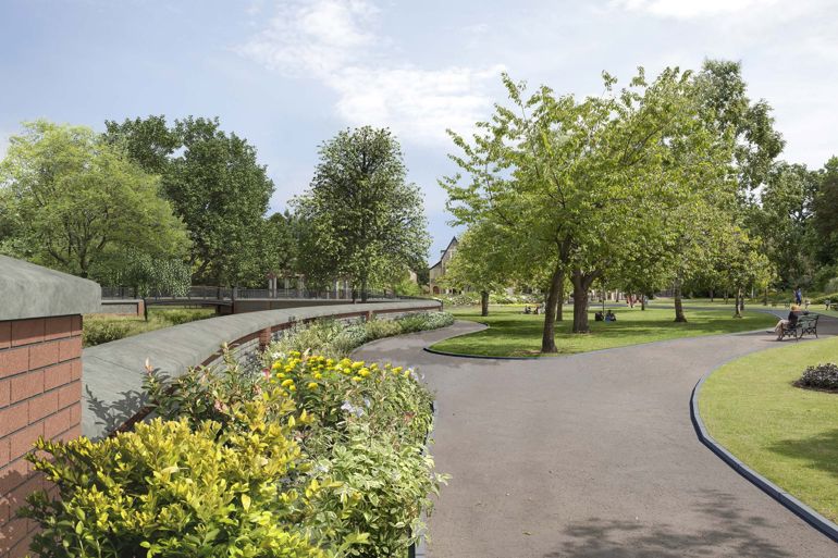 View of Waterloo Gardens in Roath View of Waterloo Gardens in Roath