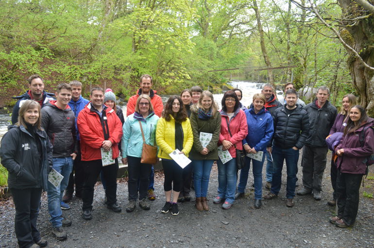 Sue Williams with the ‘Raindrop to Kettle’ training day group Sue Williams with the ‘Raindrop to Kettle’ training day group