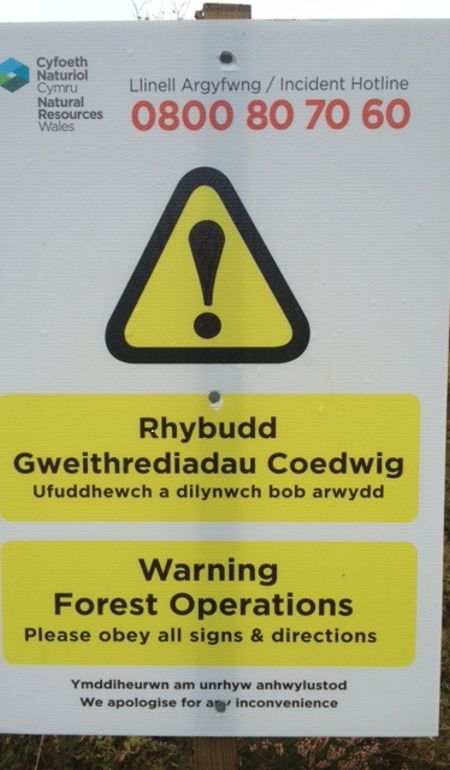 Warning Forest operations Warning Forest operations