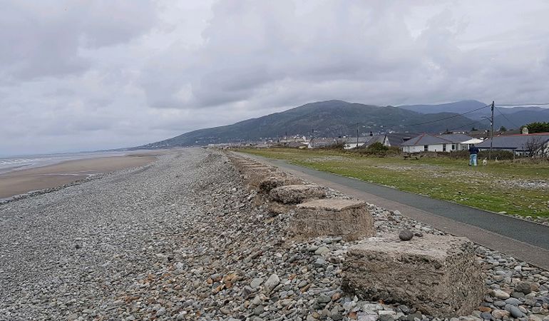 Fairbourne sea front Fairbourne sea front